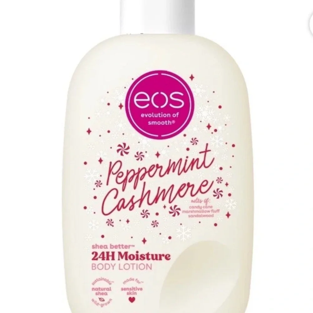 EOS Limited Holiday Body Lotion Peppermint Caramel Cocoa Cashmere Set Of 3 HTF